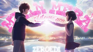 Taki X Mitsuha ~ shape of you x Mann mera [edit/amv] your name by ZEROEDI