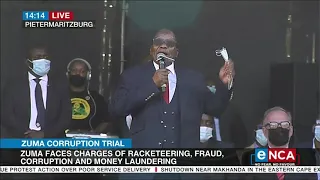 Zuma corruption trial | Jacob Zuma addresses supporters