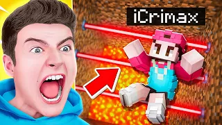 Ich PRANKE iCrimax mit EINER FALLE auf der YOUTUBER INSEL (Minecraft)