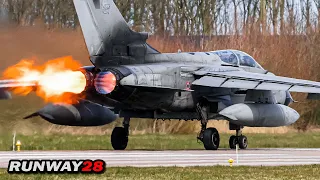 Huge Backfire Flame Italian Tornado IDS - I Have Never Seen This Before