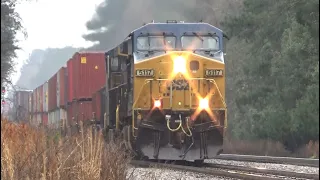 CSX X038 Races CSX M808 in Hilliard, Florida! 2/18/2024