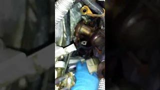 Removing starter for Mercedes W211