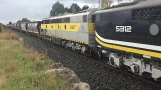 SSR grain train near Kyneton Vic S312 and S317