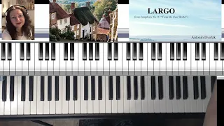 Largo. From the New World by Antonín Dvořák. Easy piano tutorial