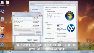 How to Fix " Has stopped working" in windows 7