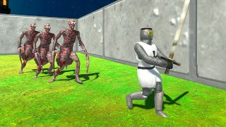 Escape from the Zombie Maze - Animal Revolt Battle Simulator