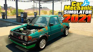 Реставрация Volkswagen Golf Mk2 - Car Mechanic Simulator 2021 #191