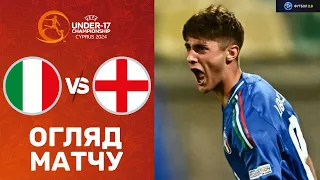 Італія – Англія. Чемпіонат Європи U-17, 1/4 фіналу / Огляд матчу