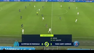 Psg 3 Marseille 0.Mbappe's 2nd goal. Messi assist