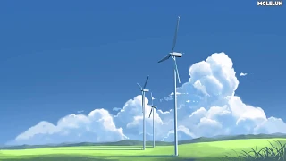 Blender3D and Photoshop Anime Style Wind Turbine