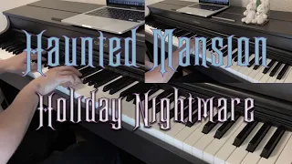 ピアノ版　ホーンテッドマンション　ホリデーナイトメア　ライドスルー　ディズニーランド　アトラクション　耳コピ　BGM haunted mansion holiday piano Disney land