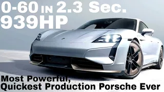 Porsche's Powerhouse: 2025 Taycan Turbo S - Unleashing Supercar Domination! | 0 to 60 in 2.3 seconds