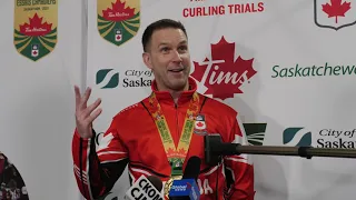 Media Scrum - Men’s Finals - 2021 Tim Hortons Curling Trials