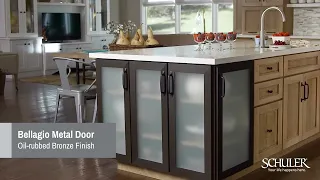 Modern Metal Kitchen Cabinet Doors, "Bellagio" by Schuler Cabinetry