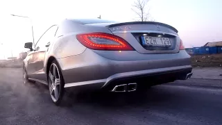 Mercedes CLS63 AMG Exhaust Sound 5.5 V8 Bi-turbo