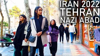 TEHRAN: Walking Tour in Nazi Abad Bazaar - IRAN 4K UHD 60fps