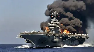 10 Russian Su-34 fighter jets sank the largest US aircraft carrier carrying 100 fighter jets in the