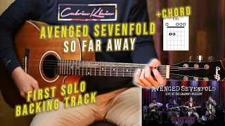 Avenged Sevenfold - So Far Away Live At The GRAMMY Museum (First Solo Backing track) + Chord