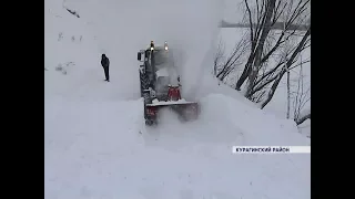 На трассе Курагино-Черемшанка сошла лавина