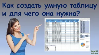 Как создать умную таблицу и для чего она нужна?