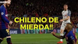 Messi le Grito a Vidal en pleno partido!!