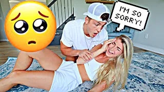 Play Wrestling With My Husband & Getting Hurt *PRANK*