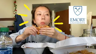 rating my college's food for a week (emory university)