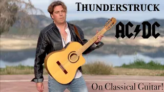 AC/DC - Thunderstruck | Acoustic Fingerstyle Guitar Cover - Classical Solo Guitar