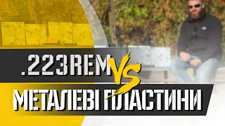 На якій дистанції .223 Rem зможе пробити металеву тарілку завтовшки 6 мм та 8 мм ?