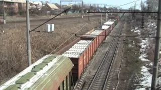 ВЛ80Т-796 с грузовым поездом