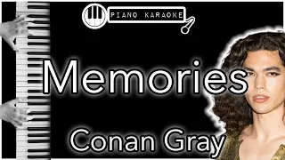 Memories - Conan Gray - Piano Karaoke Instrumental