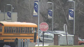 Menstrual products dispenser in boys bathroom at Brookfield High School vandalized