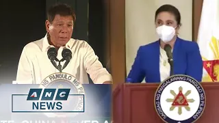 Duterte dares Robredo to get vaccinated first | ANC