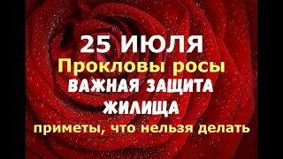 25 июля. Прокловы росы, Прокл Плакальщик. СТАВИМ ВАЖНУЮ ЗАЩИТУ ДОМА/Народные приметы