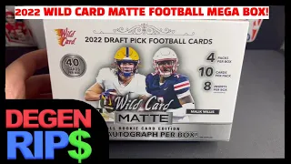 Why do I do this?!?! - 2022 Wild Card Matte Football Mega Box Review!