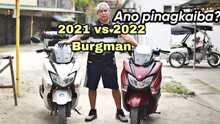 2021 vs 2022 Suzuki Burgman Street 125