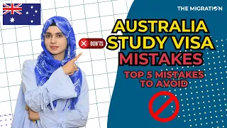 TOP 5 REASONS FOR REJECTION OF AUSTRALIA STUDENT VISA | Australia Immigration 2023 🚫✈️