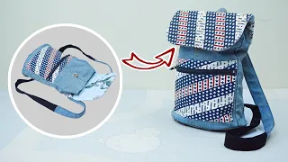 DIY OLD JEANS RECYCLE INTO CUTE BAG TUTORIAL | Handmade bag Idea 30 min