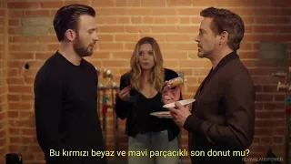 Robert Downey Jr. Son Donut'u yiyor. Chris Evans'ın tepkisi. Türkce Çeviri