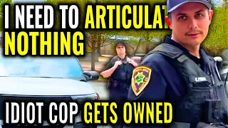 Idiot Tyrant Cop Gets Owned! ID Refusal And 4th Amendment Violation! First Amendment Audit Fail