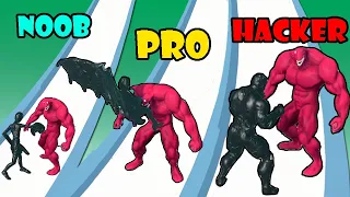 NOOB vs PRO vs HACKER in Dark Matter 3D | Ba Ba Gaming 🎮