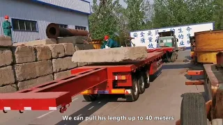 6 Axle Extendable Trailer for Windmill Projects - 62 Meters Trailer Product Introduction