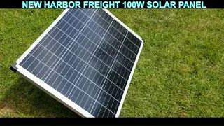 UPDATE what can it run? 😎 New Harbor Freight 100 Watt Monocrystalline Solar Panel Item # 57325