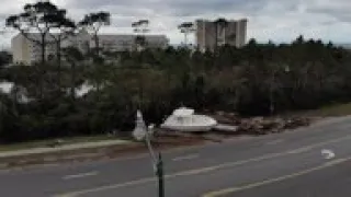 Damage across Orange Beach from Hurricane Sally