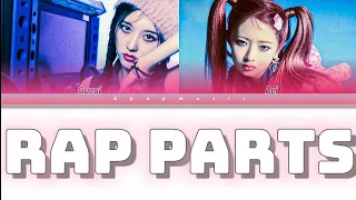 IVE | Rap Parts [Only Title Tracks] (Until Baddie) /// Color Coded Lyrics [Han/Rom/Eng]