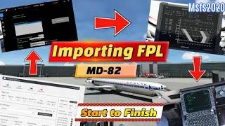 Msfs2020*MadDog MD-82 Import your Simbrief Fpl* FULL guided Tutorial **Easy to understand**