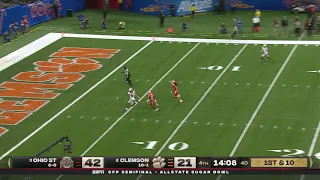 Williams EMBARRASSES Tigers Secondary Then Catches Fields Pass Clemson Vs Ohio State Sugar Bowl 2020