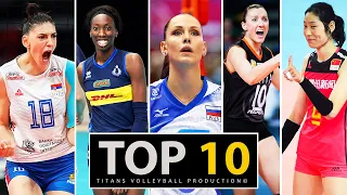 TOP 10 Legendary Volleyball Spikers | Women's Volleyball