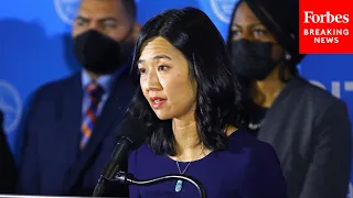 Boston Mayor Michelle Wu Holds A Press Conference With Police Commissioner Michael Cox