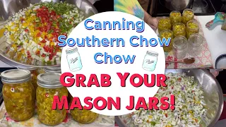 Southern Chow Chow || Easy & Beginner Friendly || Canning To Stock Our Emergency Food Storage